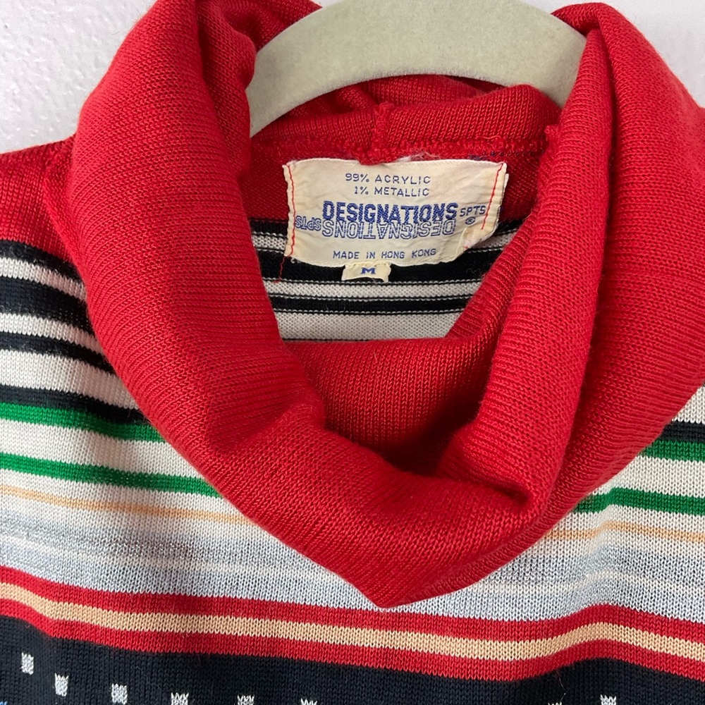 Vintage cowl neck‎ pullover sweater top - Picture 5 of 5